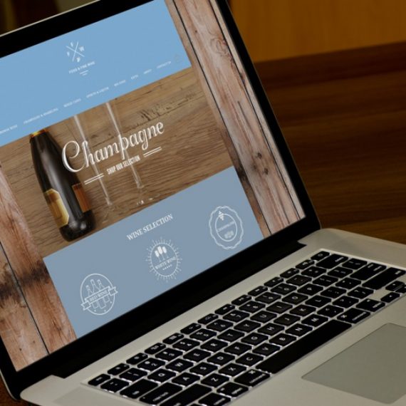Food and Fine Wine Website Home Page